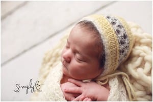edmonton newborn photographer yellow neutral wrap