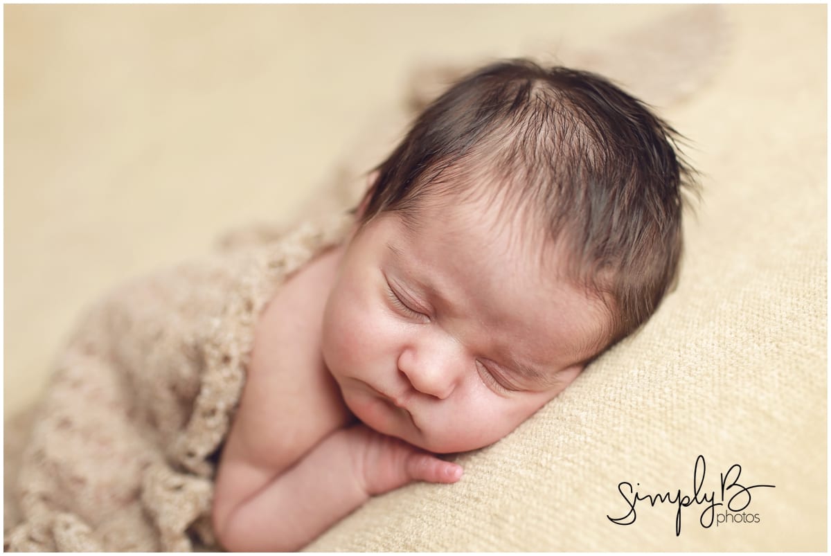 edmonton newborn photographer neutral baby girl