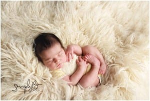 edmonton newborn photographer neutral baby girl
