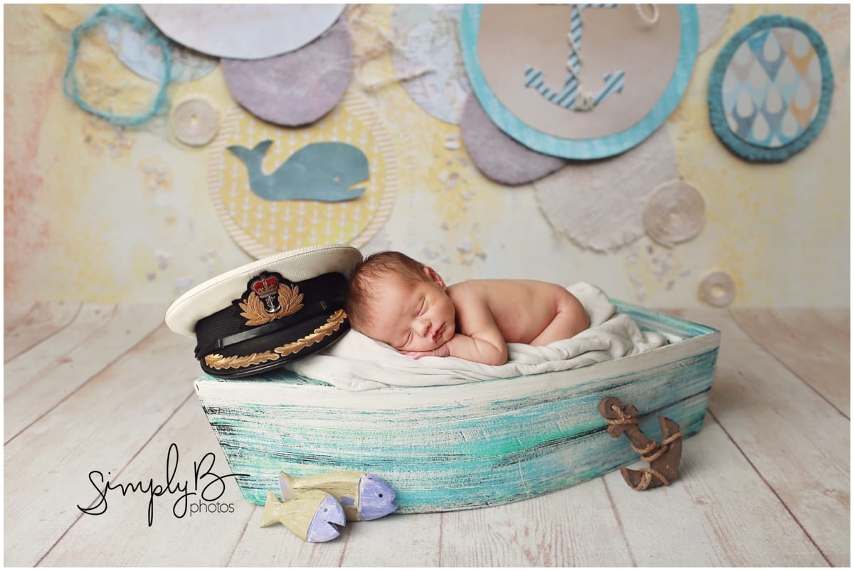 edmonton newborn photographer nautical theme