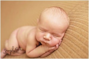 edmonton newborn baby on brown blanket