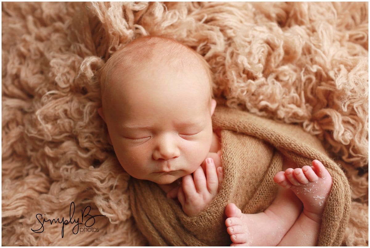 edmonton newborn baby on brown blanket