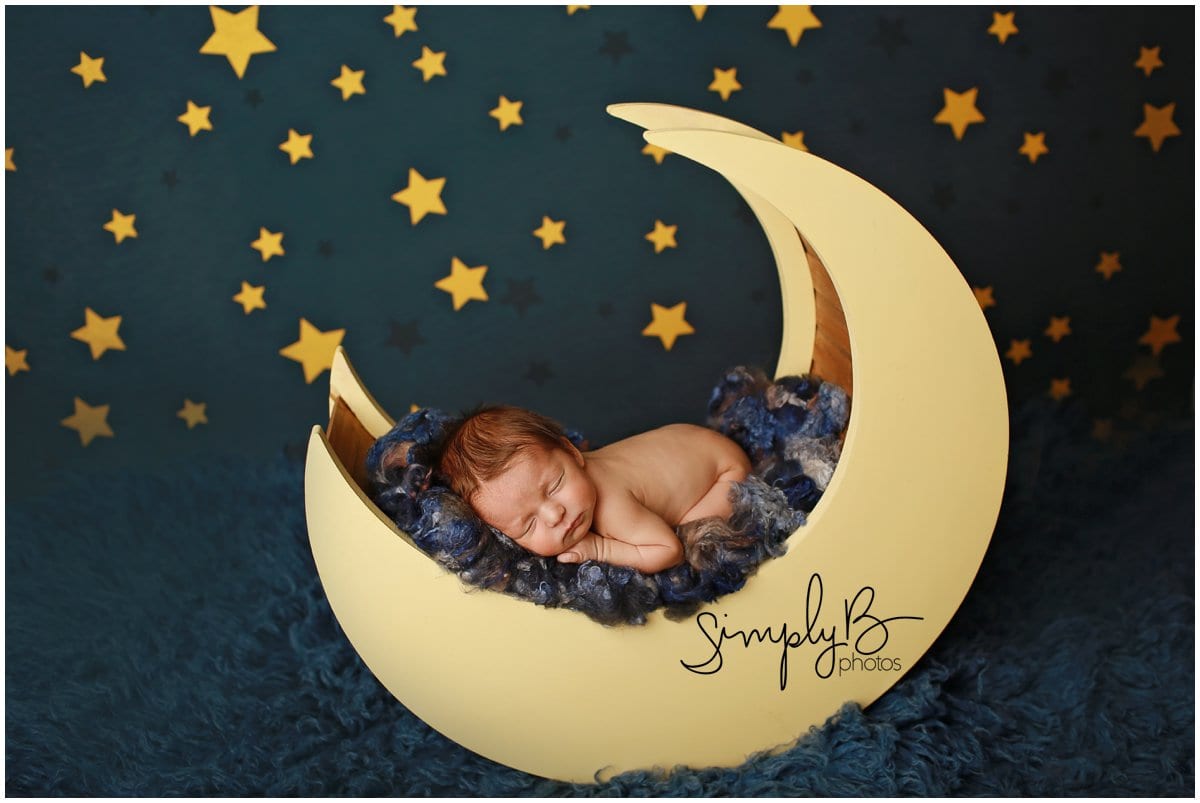 edmonton newborn photographer moon prop