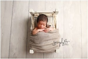 edmonton newborn photographer teddy bear theme