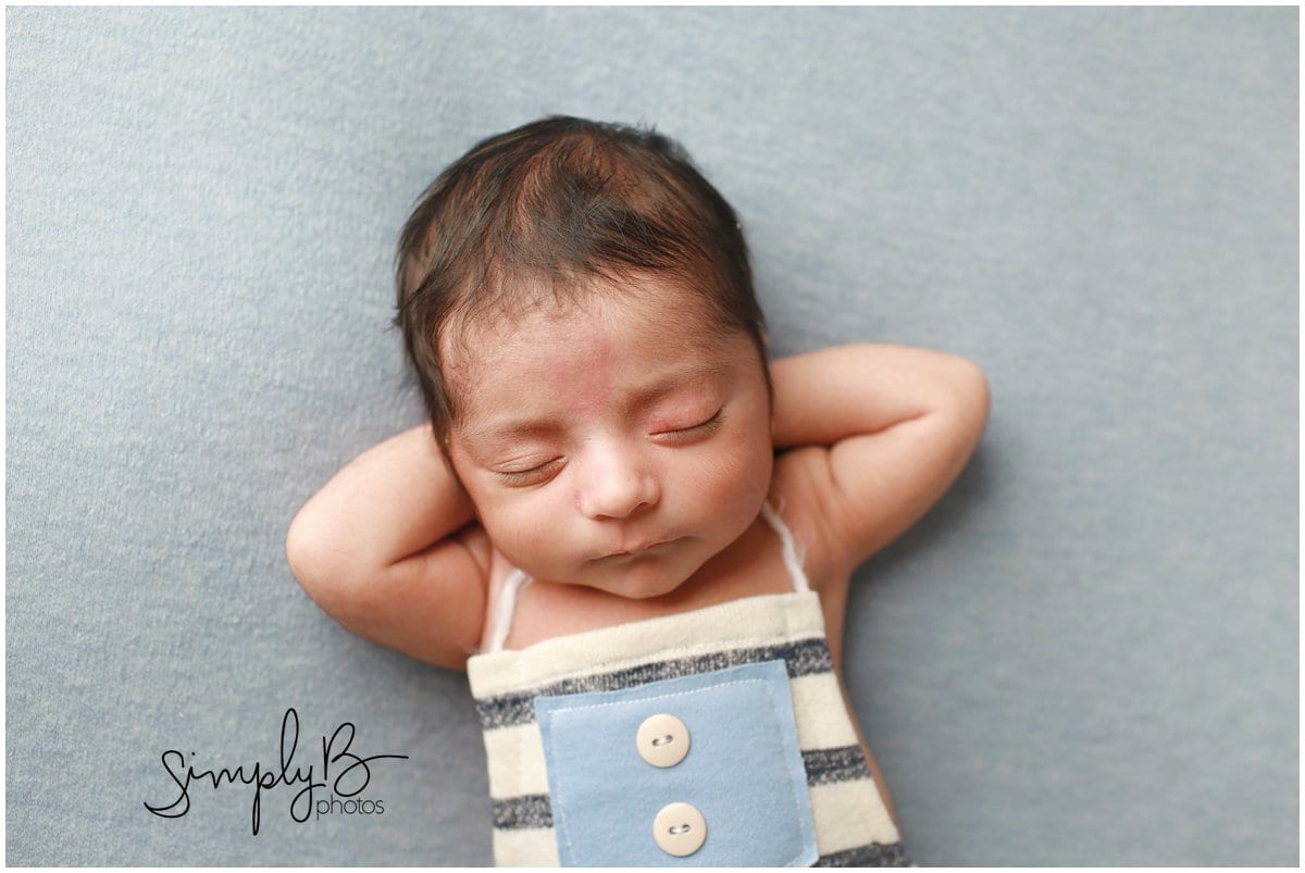 edmonton newborn photographer grey and blue color theme