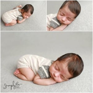 edmonton newborn photographer grey and blue color theme