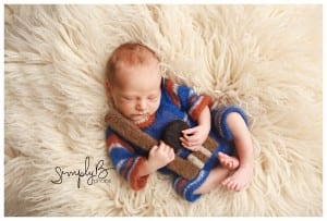 edmonton sherwood park newborn photographer baby oilers hockey fan