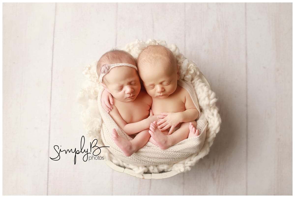 edmonton boy girl twin newborn photographer
