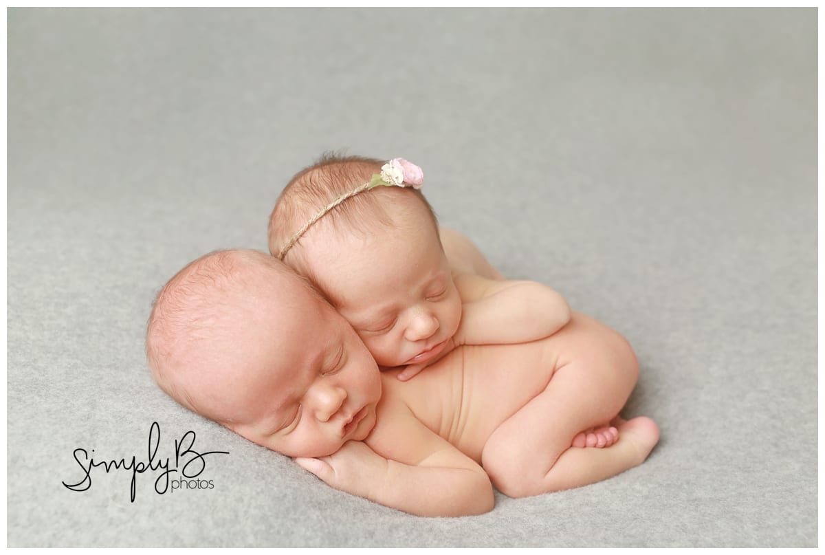 edmonton boy girl twin newborn photographer