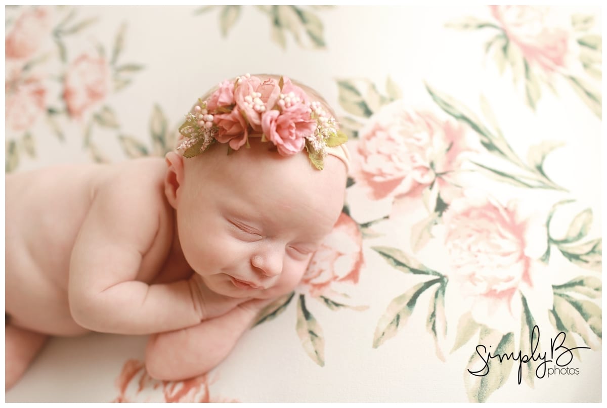 edmonton newborn photographer florals