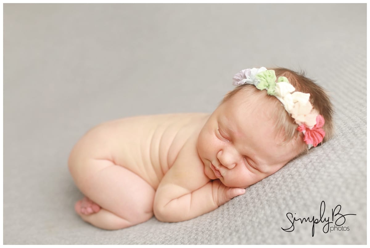 edmonton newborn photographer baby girl pink