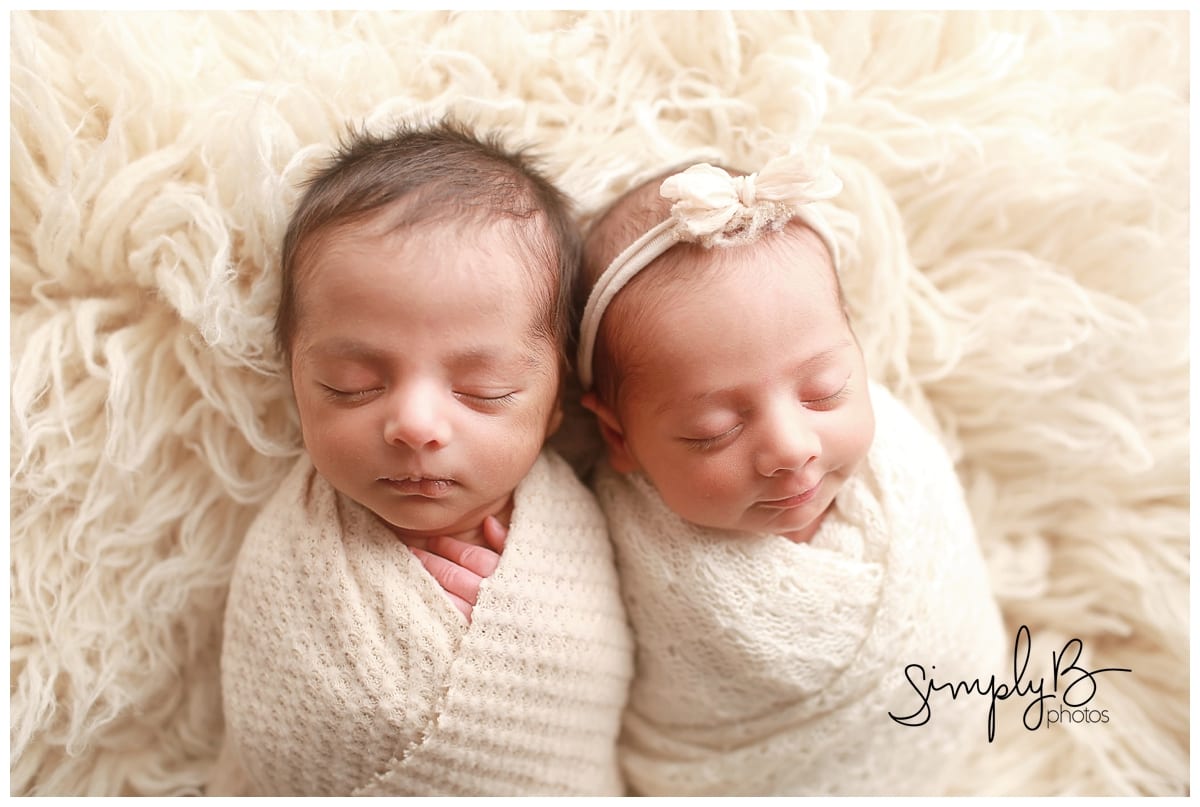 edmonton twin newborn photographer baby boy girl