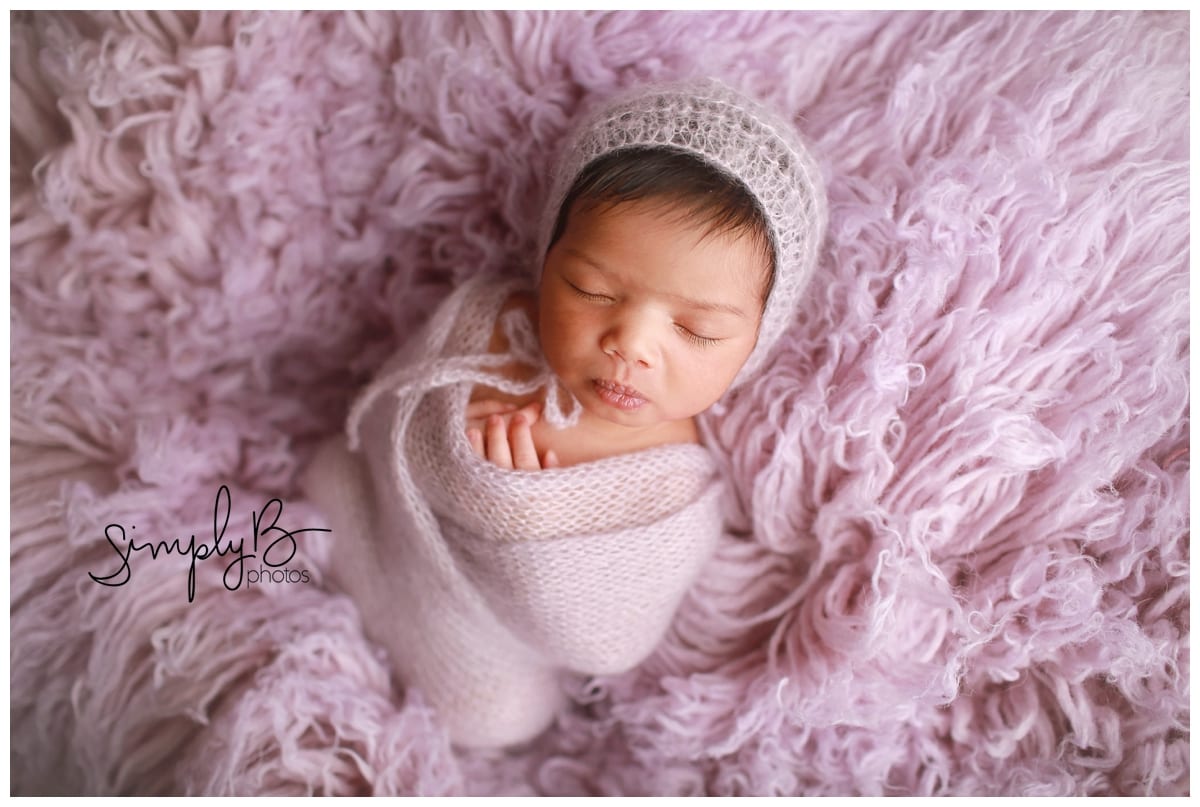 edmonton newborn photographer baby girl florals flowers