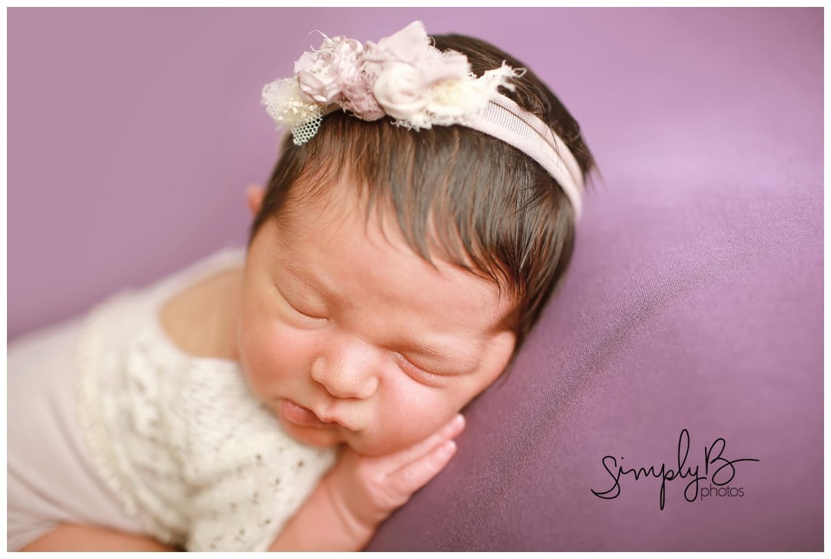 sherwood park newborn photographer baby girl