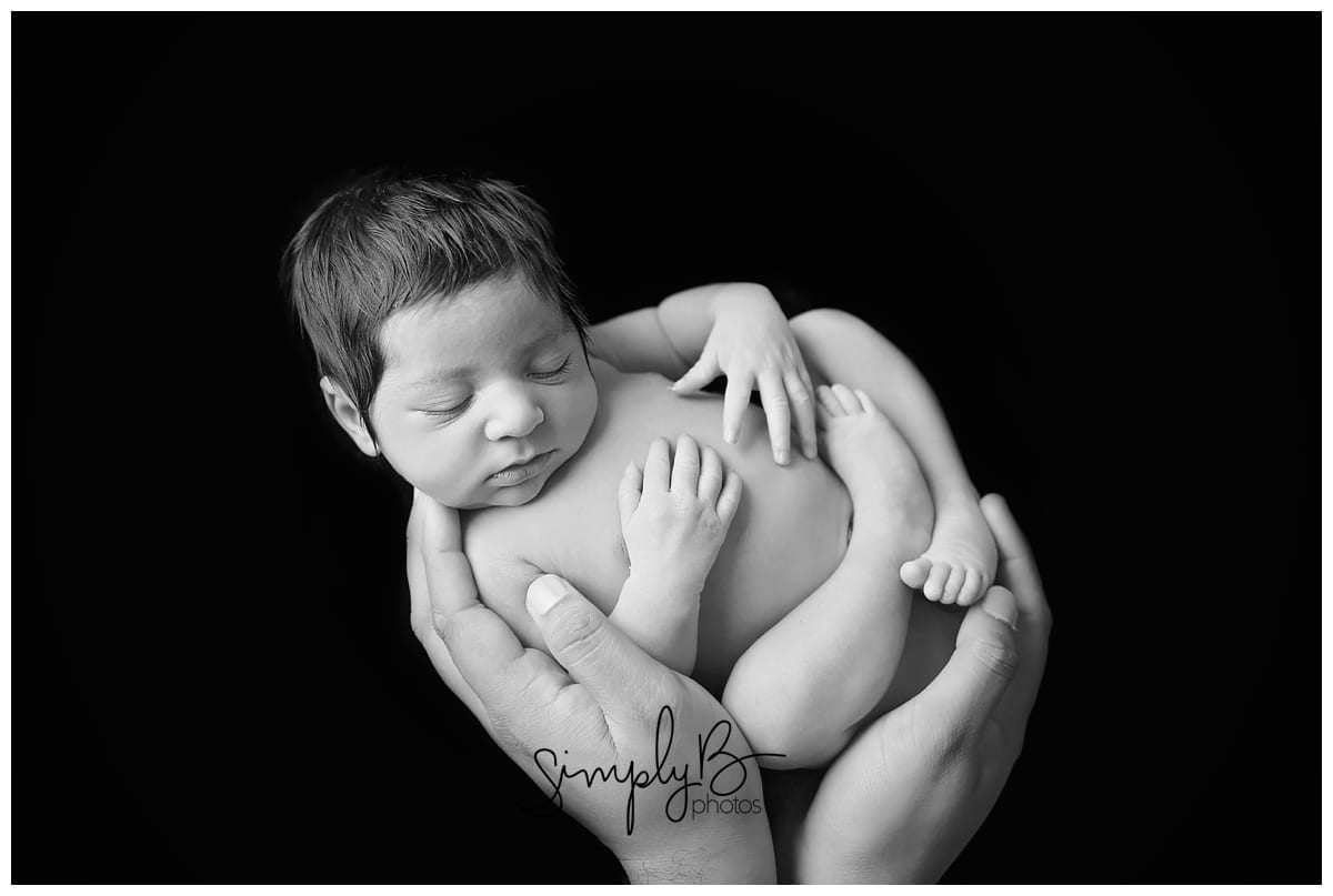 sherwood park newborn photographer studio baby girl