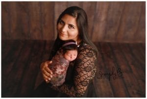 sherwood park newborn photographer studio baby girl
