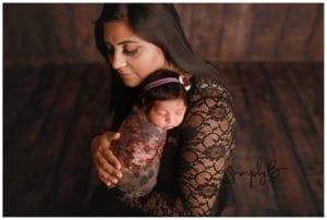 sherwood park newborn photographer studio baby girl