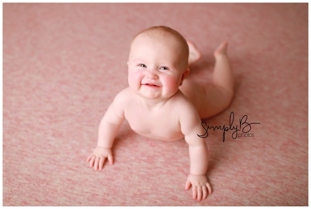 edmonton baby photography studio baby girl sitter session