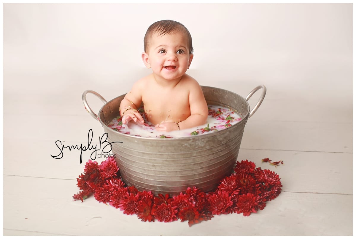 edmonton baby milk bath photography studio