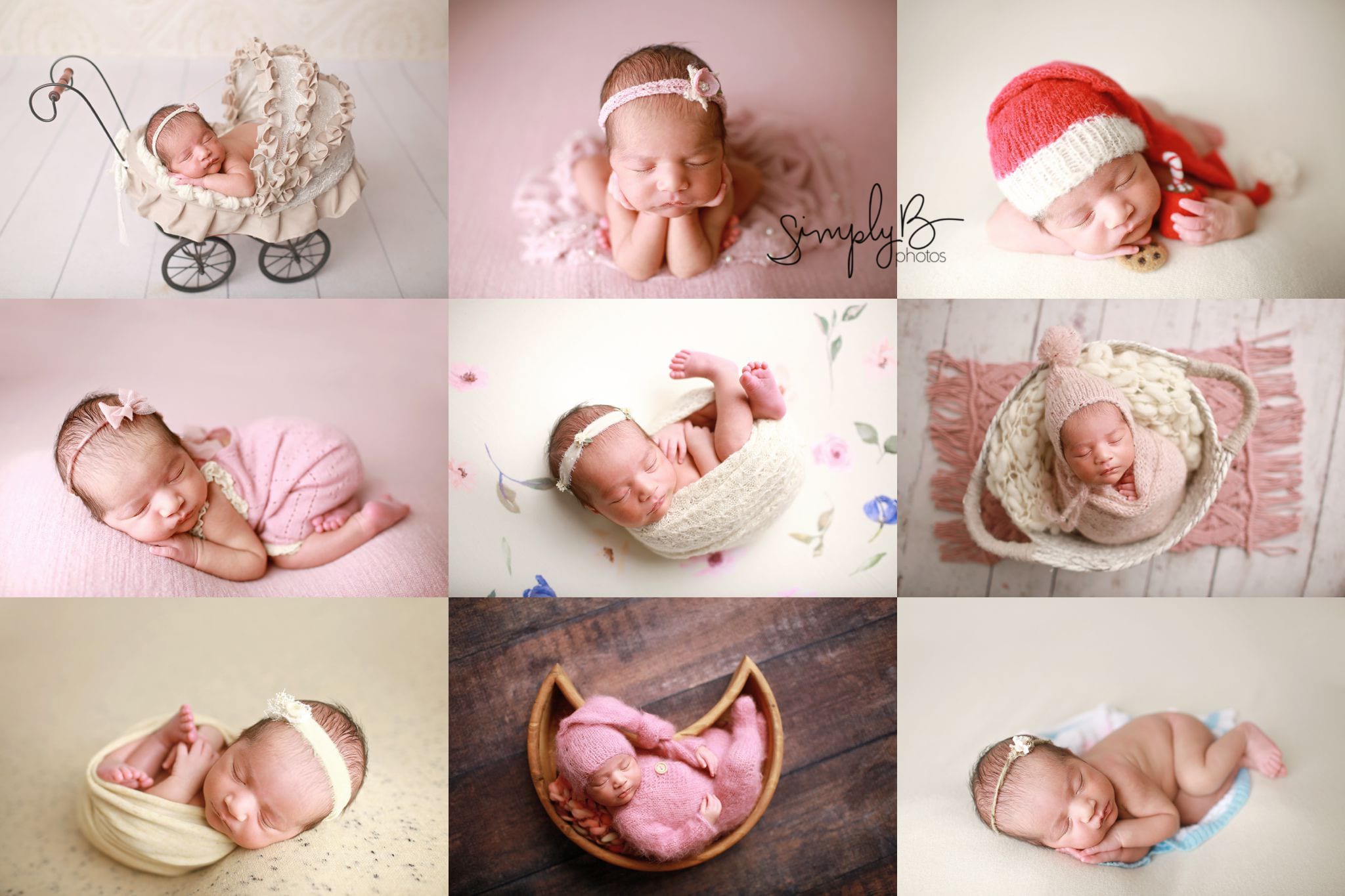 edmonton newborn photography studio baby girl