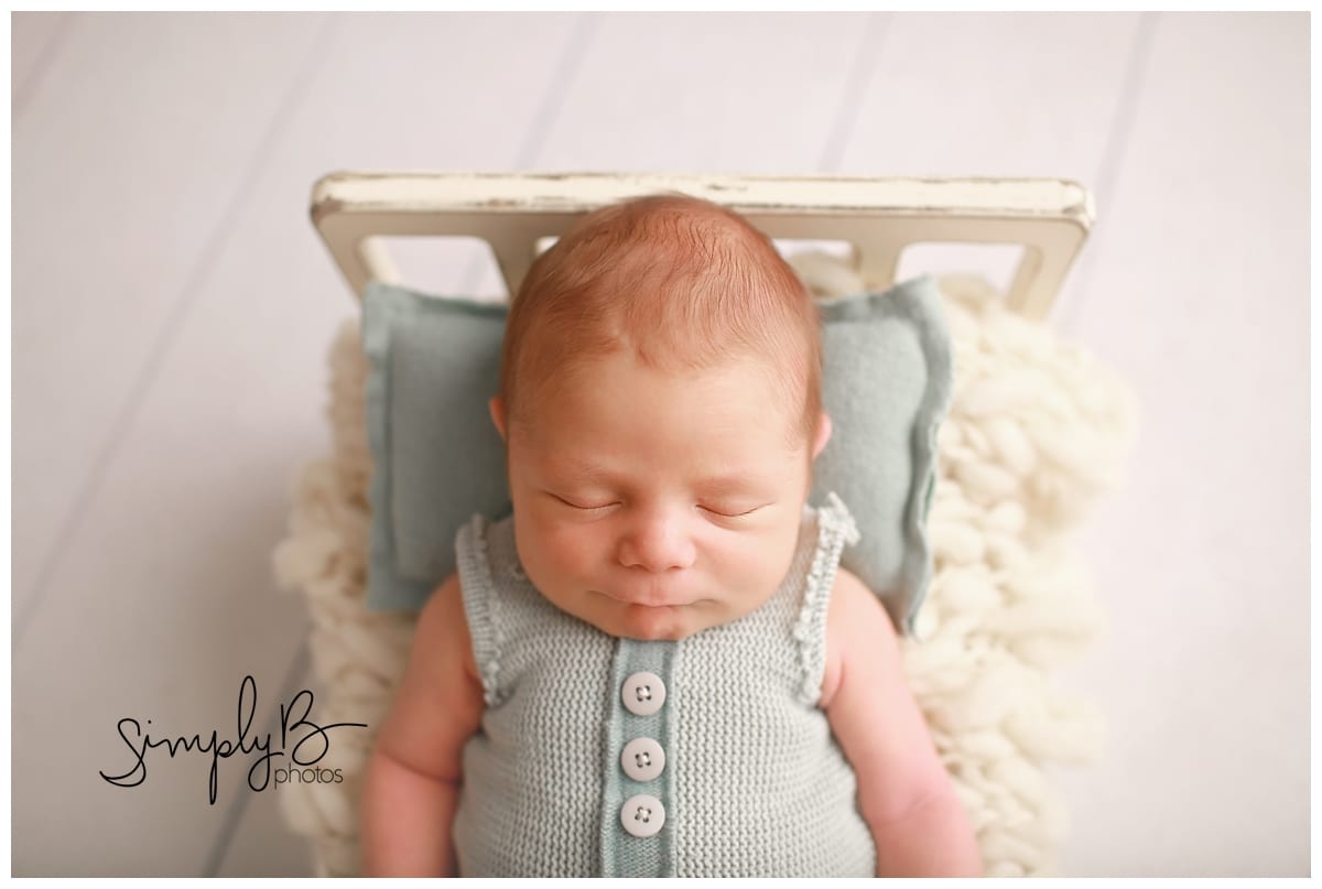 edmonton newborn photographer baby boy studio
