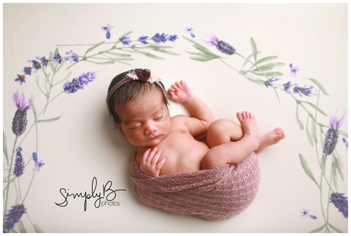edmonton newborn photography studio baby girl
