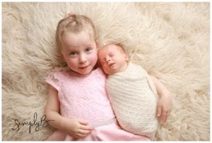 south edmonton newborn photography studio baby girl