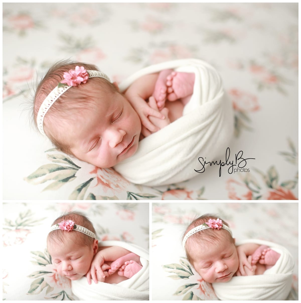 edmonton newborn photography studio baby girl lily