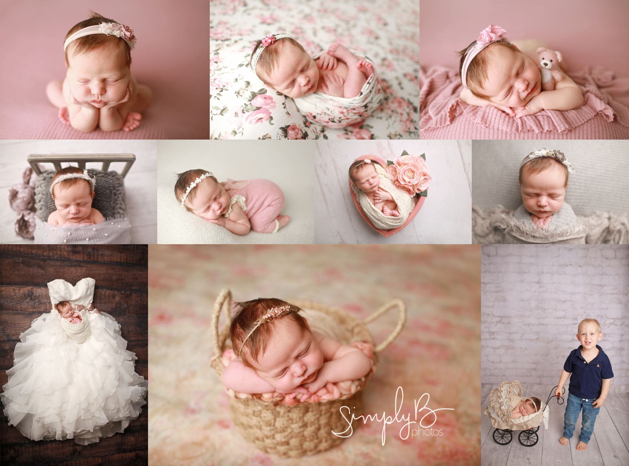 edmonton newborn baby photography studio baby girl