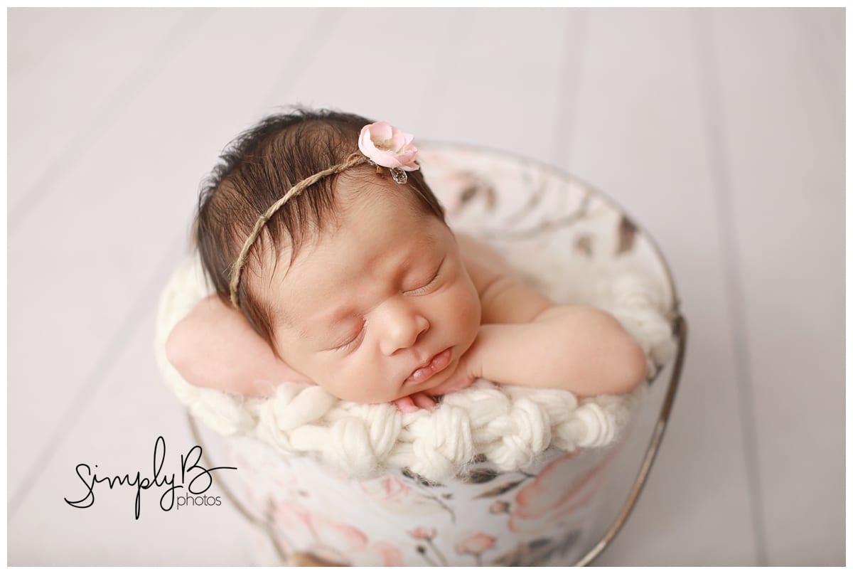 south edmonton newborn photography studio baby girl props