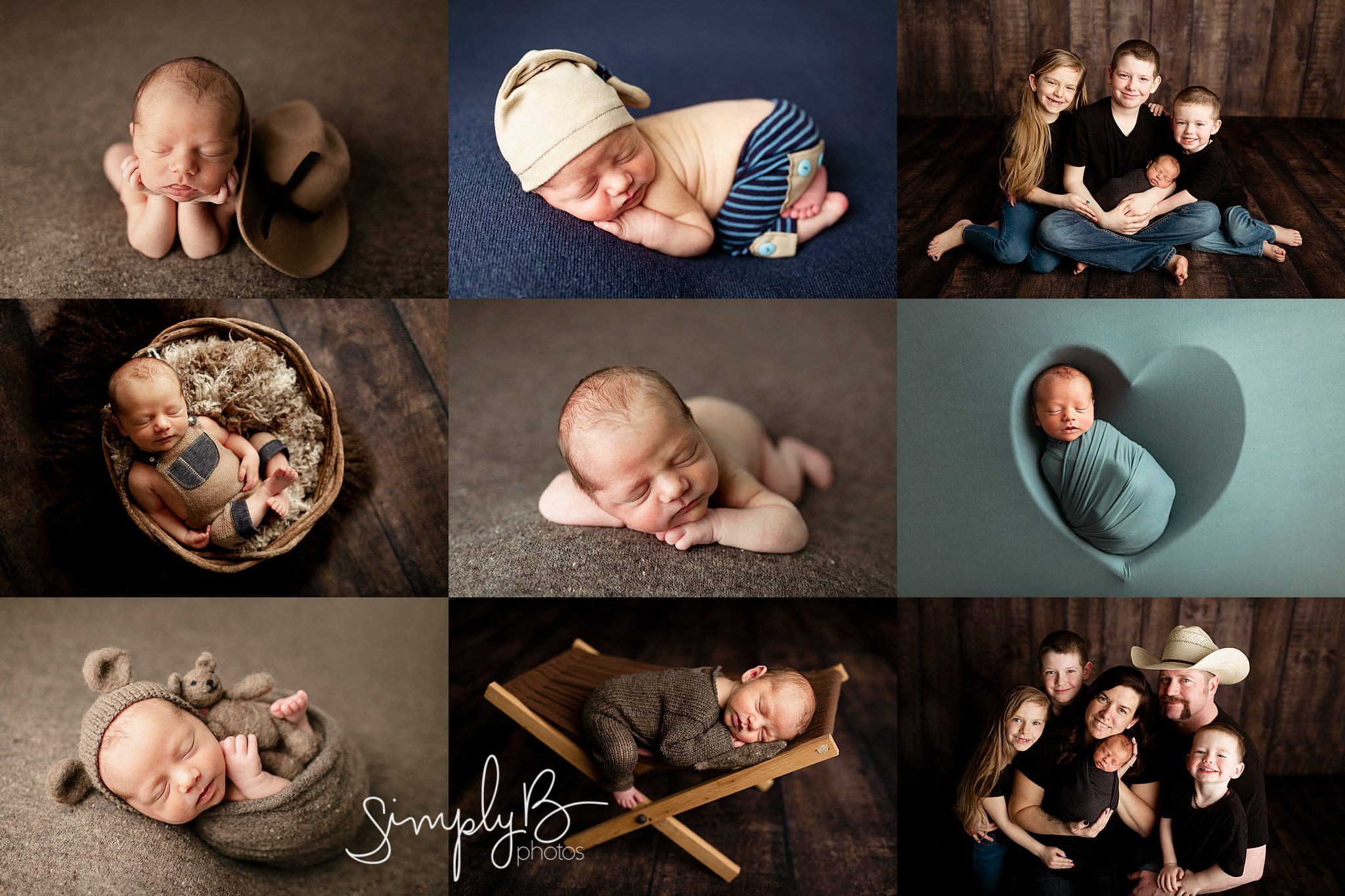 Edmonton newborn studio photographer baby boy