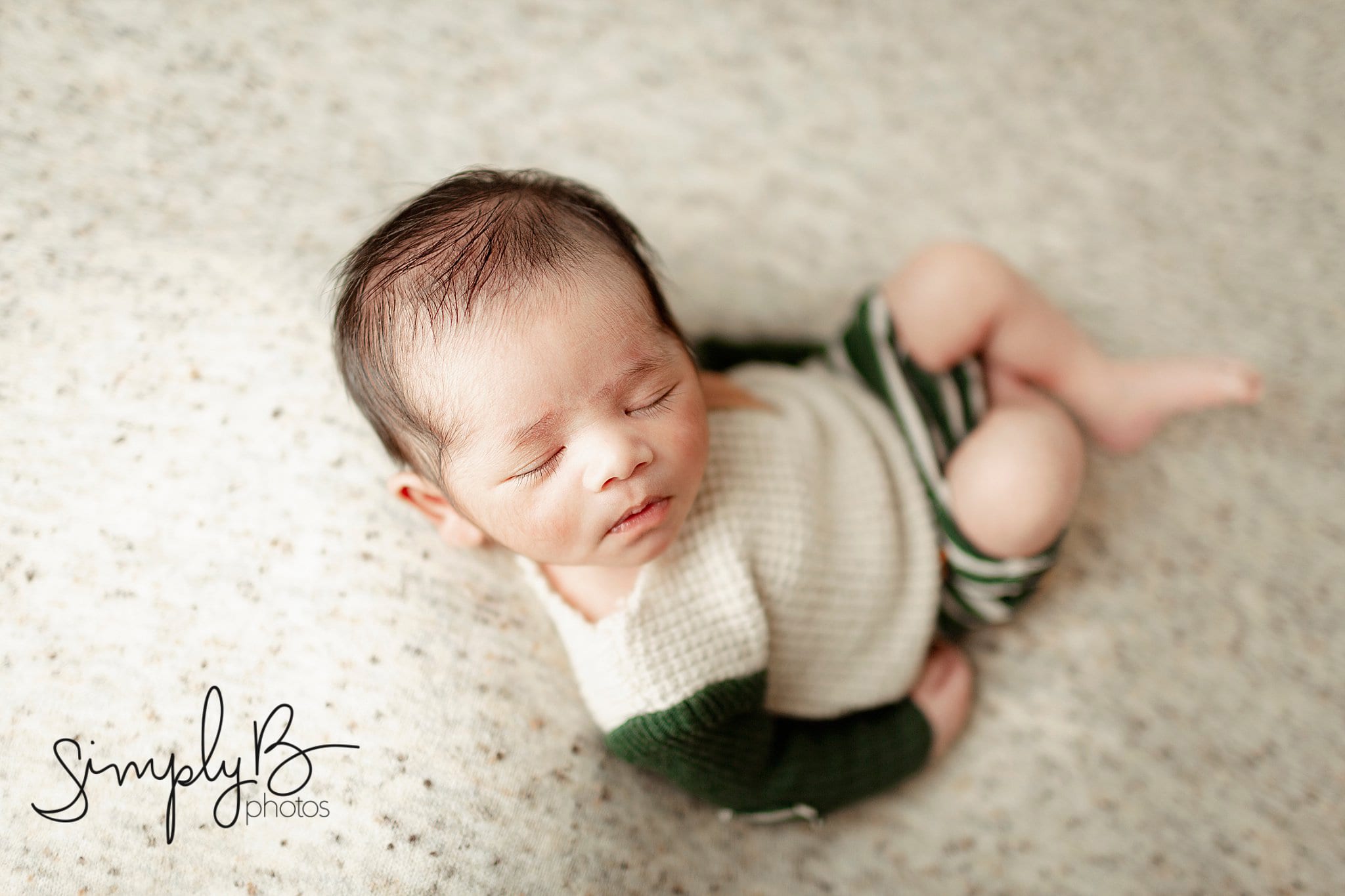 Edmonton newborn photography studio baby boy