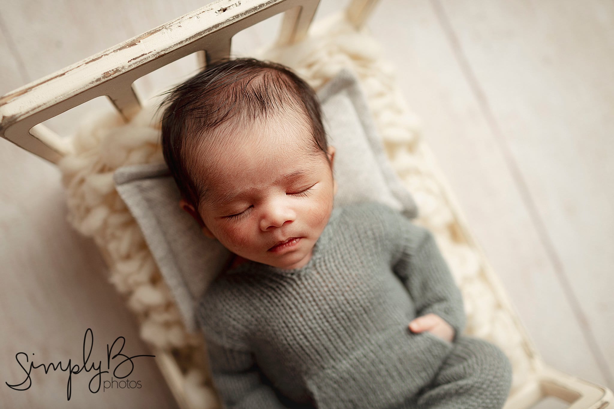 Edmonton newborn photography studio baby boy