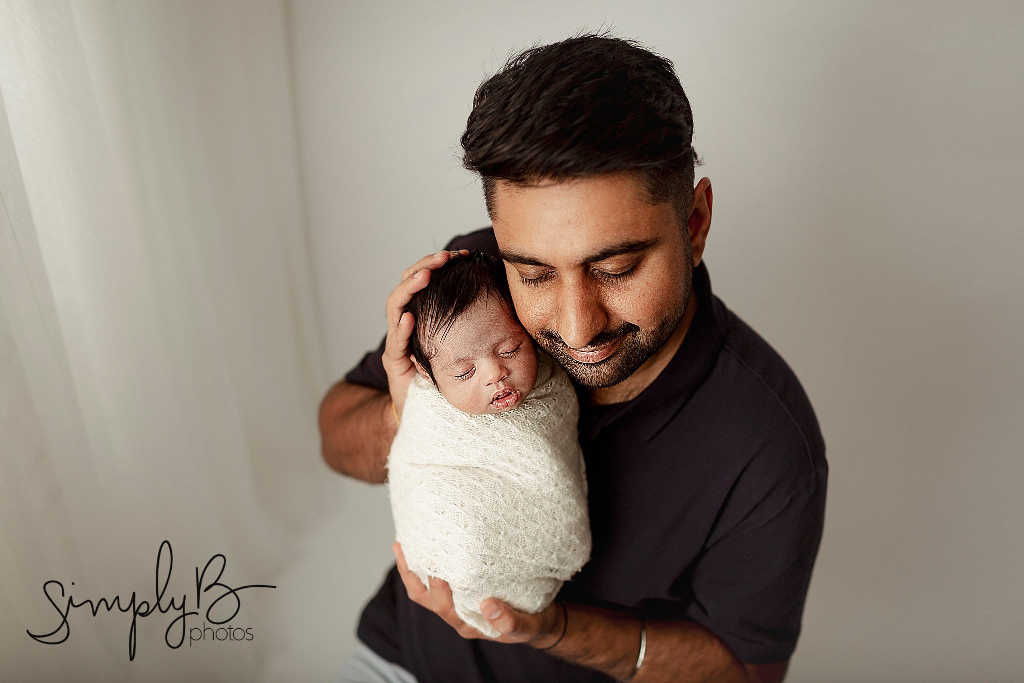 Edmonton newborn photography studio baby girl