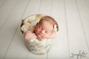 edmonton baby girl newborn photography studio