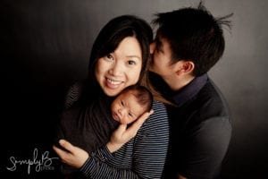 edmonton Newborn Photography studio baby girl