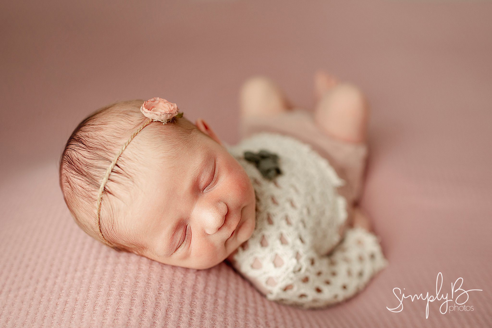 Edmonton Newborn Photographer studio baby girl