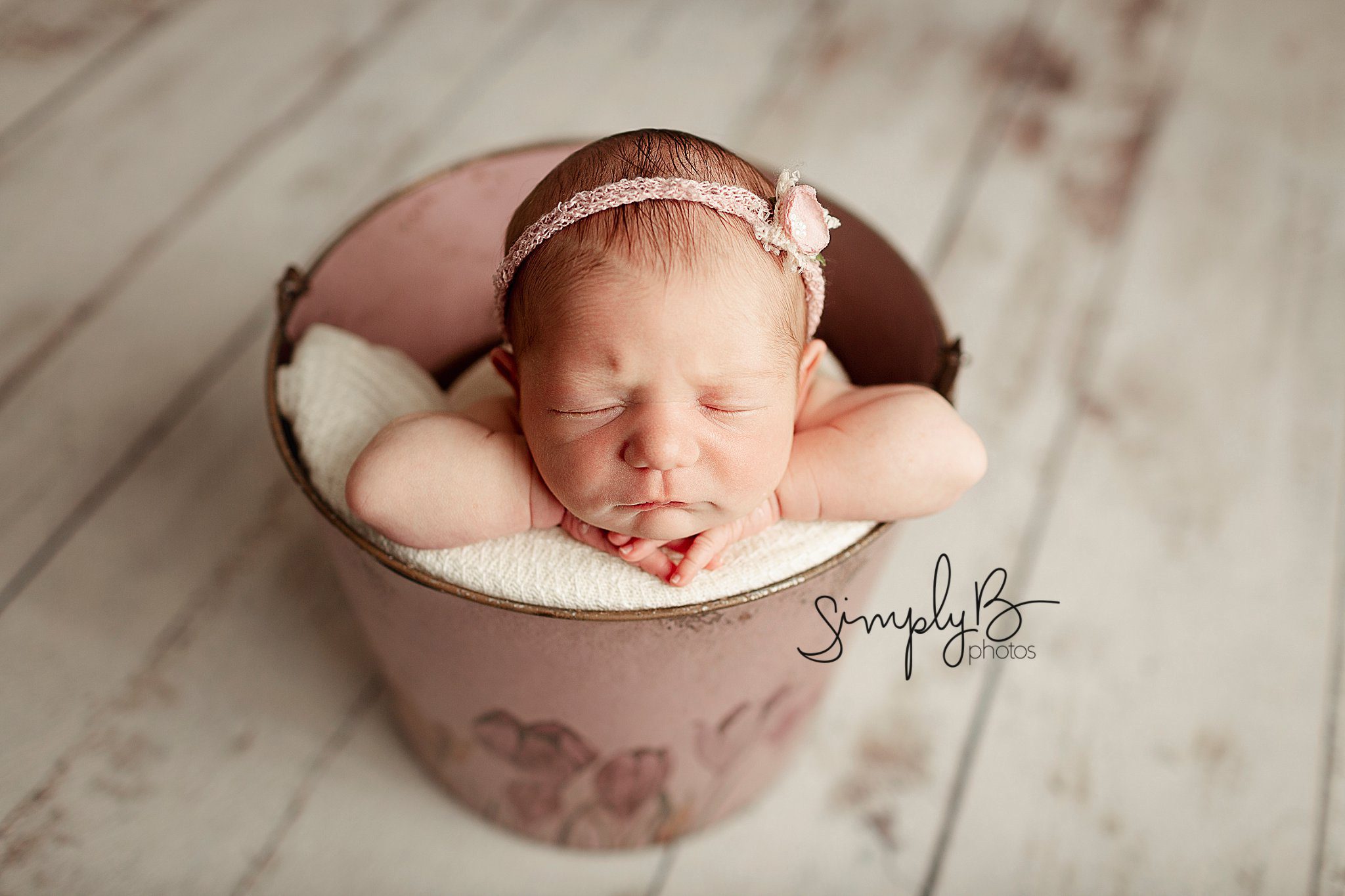 Edmonton Newborn Photographer studio baby girl