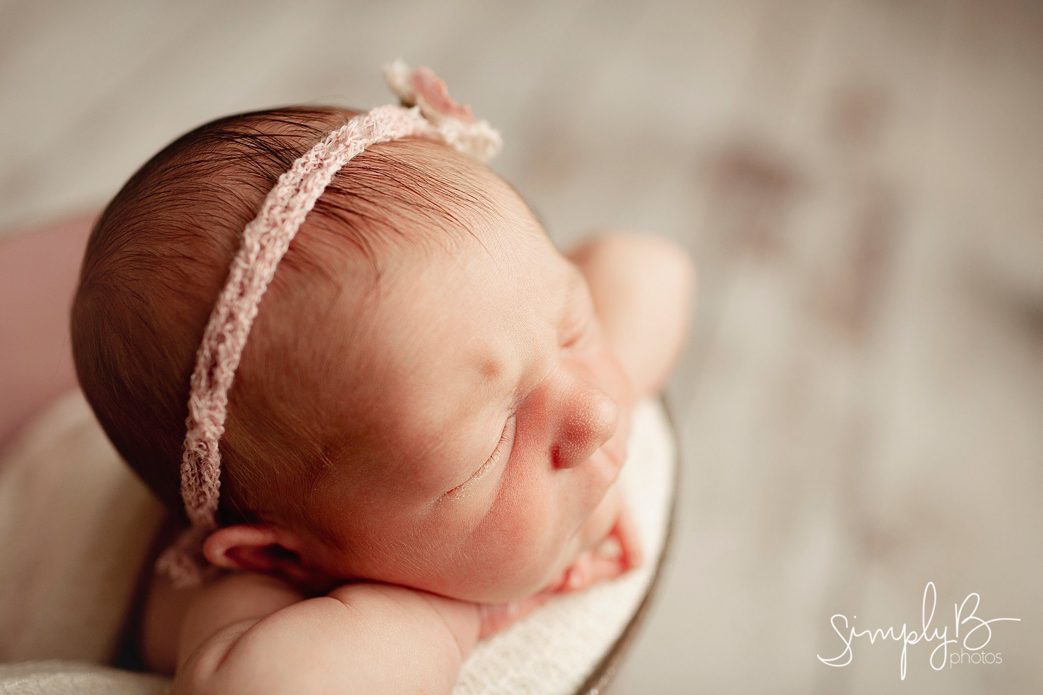 Edmonton Newborn Photographer studio baby girl