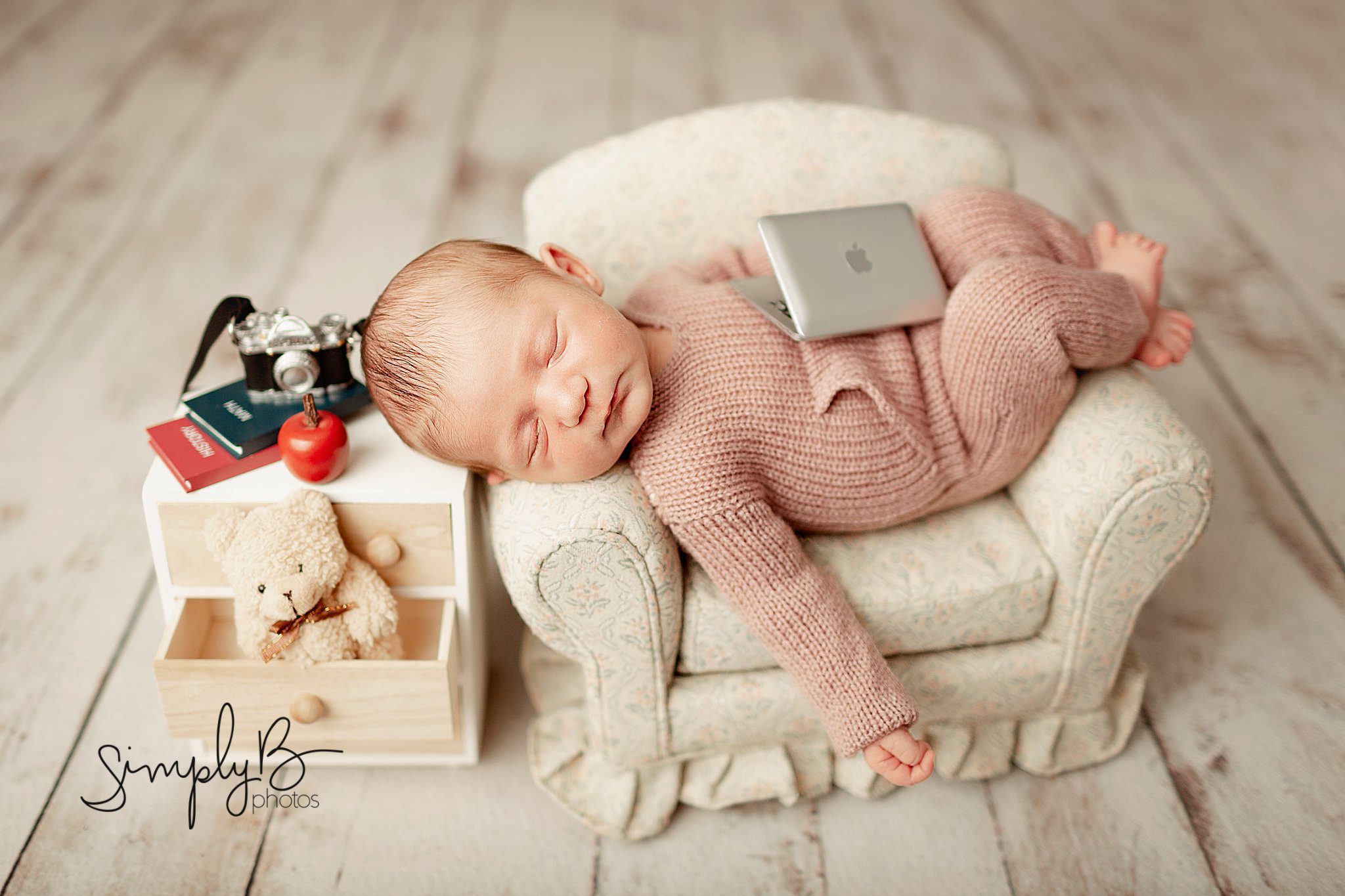 Edmonton Newborn Photographer studio baby girl